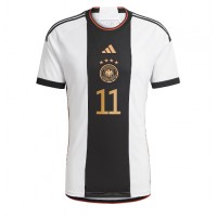 Nemecko Mario Gotze #11 Domáci futbalový dres MS 2022 Krátky Rukáv